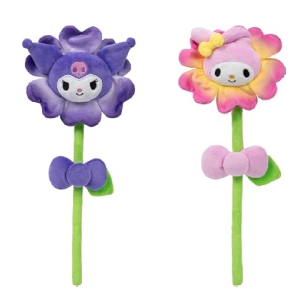 Sanrio Hello Kitty and Friends Kuromi My Melody Celebration Plush Flower Set 2pc
